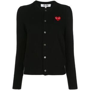 Comme Des Garçons Play Heartpatch Knit Cardigan - M